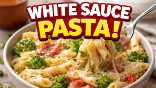 White sauce pasta 🍝#trending pasta#white pasta 🤤#yummy #viralvideo 