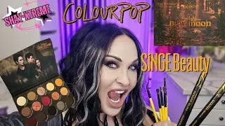 Using Colourpop Cosmetics New Moon Palette and Singe Beauty Expansion brush set
