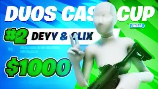 2nd Place in Duos Cash Cup ($1,000) 🥇 w/ Clix