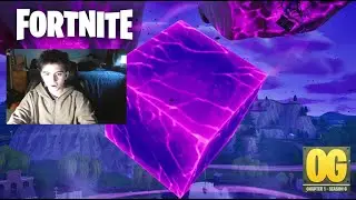 FORTNITE CUBE EXPLOSION EVENT!! (RED CUBE)