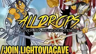 AQW - /JOIN LIGHTOVIACAVE (ALL Evil Archmage Brentan BOSS Drops & Monster Drops) + ITEM Showcase!