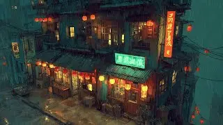 Smooth Lofi Hip Hop for Long Study Hours, Quiet Work and Concentration | Rainy Ryokan