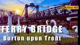 Ferry Bridge Burton on Trent #cinematicvideo #drone #victorian #bridge #river #rivertrent