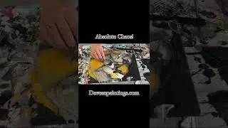 Complete chaos in metallics! #acrylicpour #painting #art #yegartist #puddlepour #swipetechnique