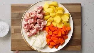 One Pot Pork Belly Stew - No Added Liquid!