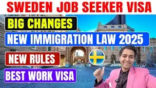 Sweden Job Seeker Visa | 50,000 Euro Salary| Move Sweden without Job| Work Visa in 20 Day/Free House