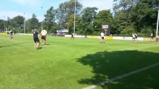 Een trainingspotje van de All Blacks bij CasRC op Wouterland in Castricum.