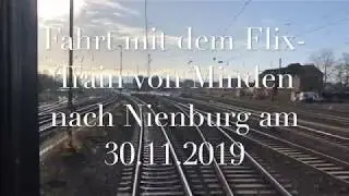 Minden-Nienburg (Natobahn) mit Flixtrain