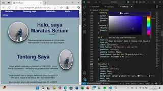 Deskripsi coding website HTML dan CSS