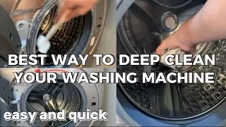 HOW TO CLEAN YOUR WASHING MACHINE | GET RID OF FRONT LOADER SMELLY ODOR & GRIME | NIDA