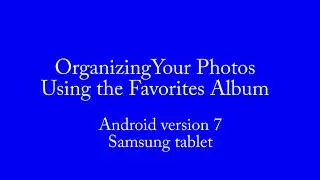 Organizing Your Photos on Android Using Favorites