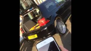 VW Golf Mk4 on AIR RIDE  AccuAir vu4 iLevel! Auto Level Management Kit iPhone AIR RIDE FROM IPHONE