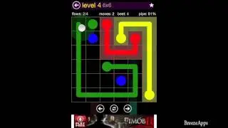 Flow Free 6x6, уровень 4 (обычная упаковка Easy)