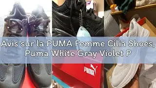 Avis sur la PUMA Femme Cilia Shoes, Puma White Gray Violet Puma Silver, 39 EU