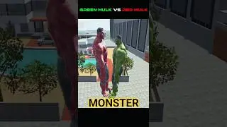 GREEN HULK VS RED HULK #shorts #indianbikedriving3d @AKGamerz222 @crazyINDgamerr
