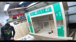 Building a Tiny Portable Cabin / Solar Ice Hut - Episode #3 ( insulation )