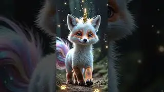cute fox unicorn fusion#AnimalGlowUp #AnimalTransformations#CutePets#trending#MagicalTransformations