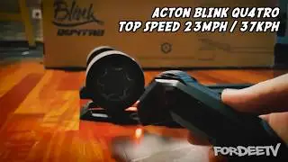Electric Longboard Speedtest (3 Modes) Acton Blink Qu4tro | FordeeTV