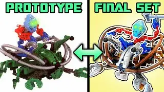 Прототип 2003 Bionicle против финальных наборов LEGO (РАКШИ + ТИТАНЫ)