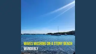 Waves Washing on a Stony Beach