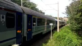IC 83172 PRZEMYŚLANIN odjeżdża ze stacji Międzyzdroje w kierunku Szczecina