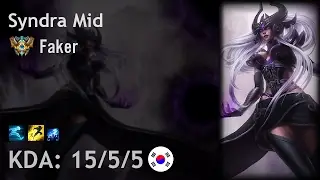 Syndra Mid vs Ryze - Faker - KR Challenger Patch 7.3