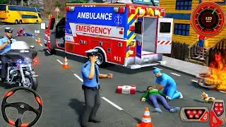 City Ambulance Rescue Simulator 3D - 911 US Emergency Ambulance Driving - Android Gameplay 