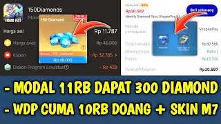 BUSET 150 DIAMOND CUMA RP11.000 DOANG BISA DAPAT 300 DIAMOND ML, BEGINI CARA DAPAT WDP CUMA RP10.000