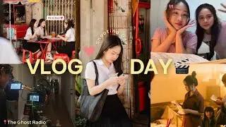 VLOG DAY 🎥 | Shooting Day with Meily, เบื้องหลังกองถ่าย The Ghost Radio 👻🎬