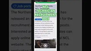 ncl recruitment #new jobs#2025