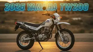 Yamaha TW200 z 2026 roku: Kultowy motocykl typu dual-sport powraca z retro urokiem i nowoczesnym ...