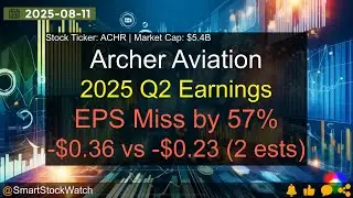 Archer Aviation (ACHR|$5.4B) - 2025 Q2 Earnings Analysis