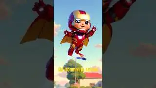 Kid Ironman Goes to School! 😂 Superhero First Day Funny Adventure #avengers  #ironman  #marvel