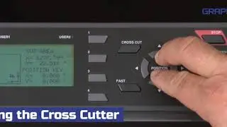 Graphtec FC8600 Series - How to Use the Cross Cutter