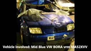MA52XVV FATAL COLLISION DRIVER FLED SCENE - PLEASE HELP FIND DRIVER