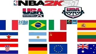 NBA 2K21: Classic FIBA USA Roster - 30 Classic National Teams by MJ Wizards (PS5)