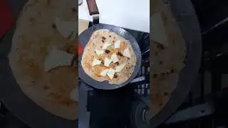 Making Cheese Chapati Roll at Home