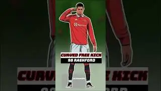 98 Rashford scored this freekick 🔥🚀 #rashford #manunited #shorts #footballshorts #fifa23