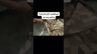 tutorial jait sarung guling