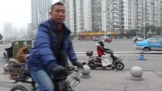 Traffic in Pixian, Chengdu China
