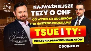 TSUE i TY: Poradnik praw konsumentów odc. 12. Najważniejsze tezy o CHF.