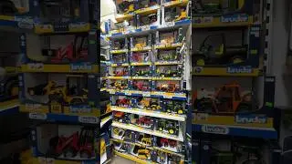 AMAZING BRUDER TOY shop visit! #brudertoys #toyshop #toys #trucks #tractors