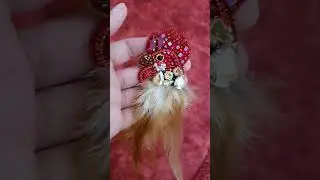 Rooster Brooch, Handmade Brooch, Handmade Rooster Brooch