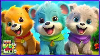 Three Little Dogs - Fun Kids' Song | Top 40 High-Traffic Keywords in English | Baby Train