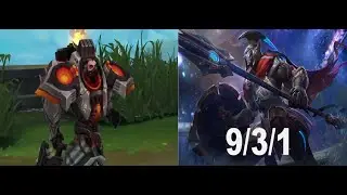Pantheon Vs  Darius - LOL S9 Gameplay | KDA 9/3/1
