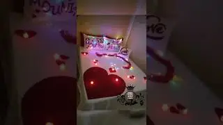 Amazing 😻 wedding night  bed decor design #youtubeshorts #bed #wedding #shortsfeed