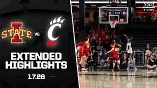 #11 Iowa State vs. Cincinnati Extended Highlights | 2025-26 Big 12 Women's Basketball