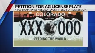 Push for new agriculture Colorado license plate