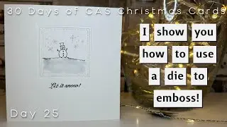 Как сделать тиснение с помощью вырубного штампа! Экономьте свои ресурсы! #howto #tutorial #cas #c...