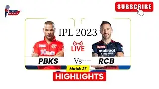 RCB vs PNBK Match Highlights IPL 2023 | Full Thriller Match #rcb #viratkohli #ipl #highlights